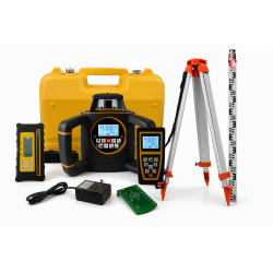 NEW Digital Rotary laser - basic - green beam with tripod and 5m staff